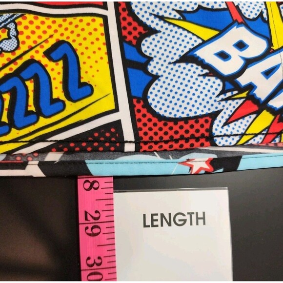 Oh Snap! Mens Medium Multcolor Button Shirt Pop Art Cartoon Retro Comic Graphic - Picture 14 of 15